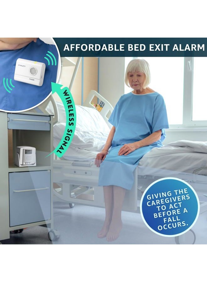 SYNLETT Bed Alarm with 2 Wireless Motion Sensors, Indoor Fall Prevention Alarm for Elderly, Dementia Monitoring, Elderly Patient, Bell - Image 2