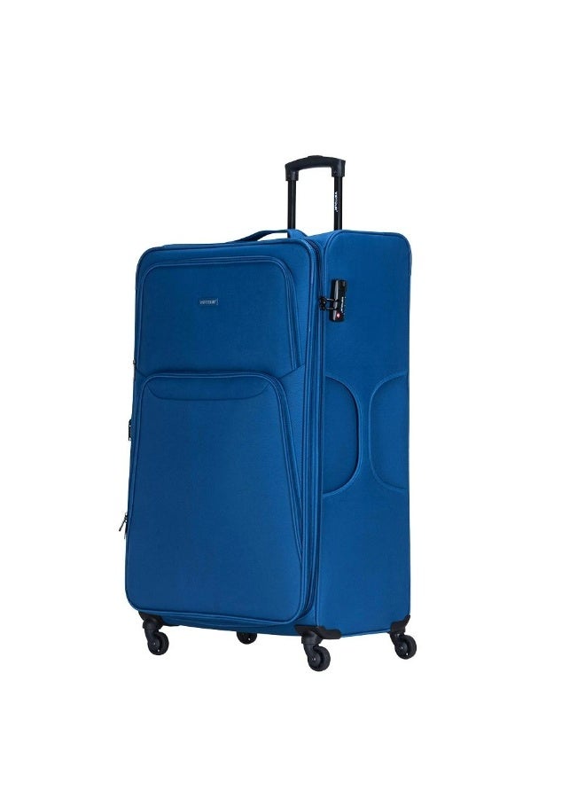 VIPTOUR 4-Piece Fabric Softside Luggage Set with 360° Spinner Wheels & Number Lock – Durable Polyester Travel Trolley Bag (20’’ / 24’’ / 28’’ / 32’’) - TARQUOISE - Image 4