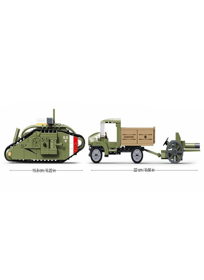 Sluban - SLUBAN-ARMY WWI MARK VS TANK OFFENSIVE ACTION 516PCS - Image 1