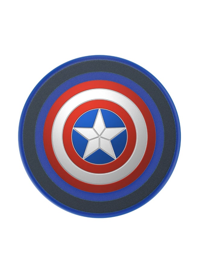 POPSOCKETS MagSafe PopGrip Licensed | Magnetic Phone Grip & Stand, Strong Magnet, for iPhone 15/14/13/12 & MagSafe Cases, Included Adapter Ring for non-MagSafe Phones & Cases - Captain America  - Image 1
