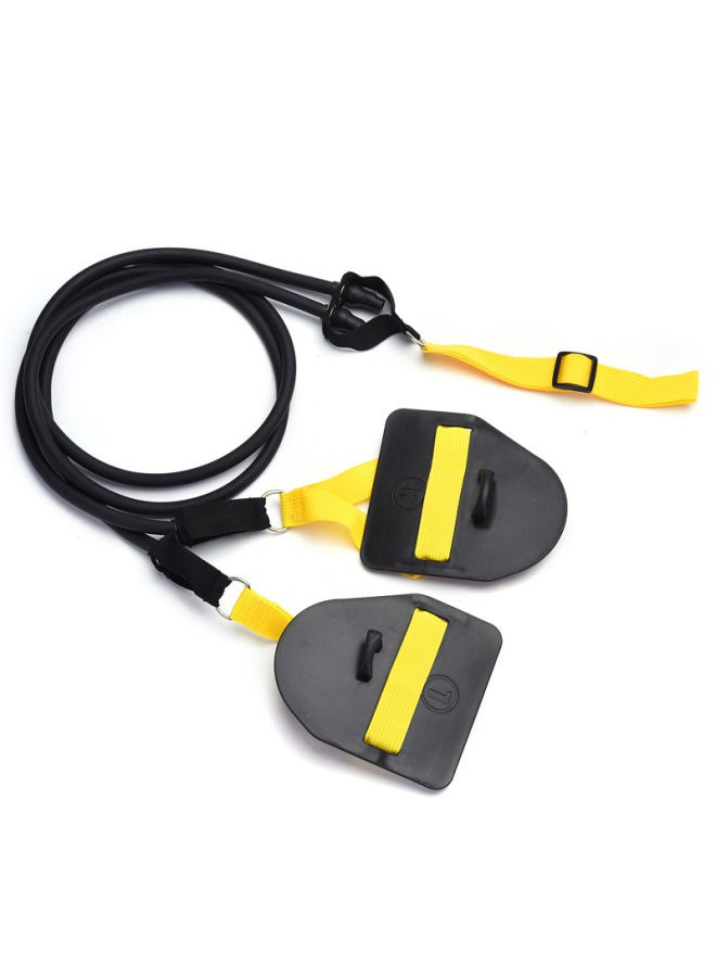 Generic [Hot Sale] Swimming Trainer Land Paddling Hand Webbed Freestyle Arm Trainer Shore Device Adult Children-Color:30 LB + Handle  - Image 5