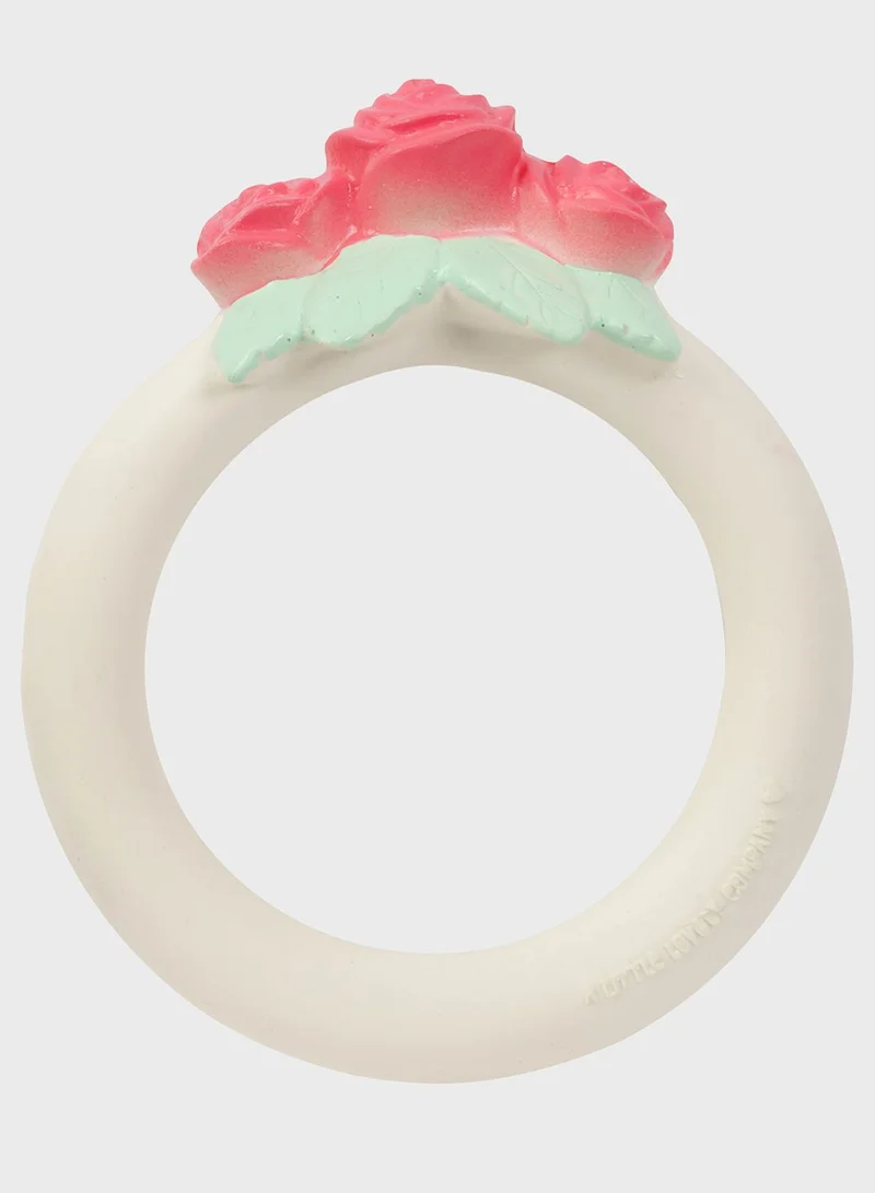 A Little Lovely Company Rose Bud Teething Ring
