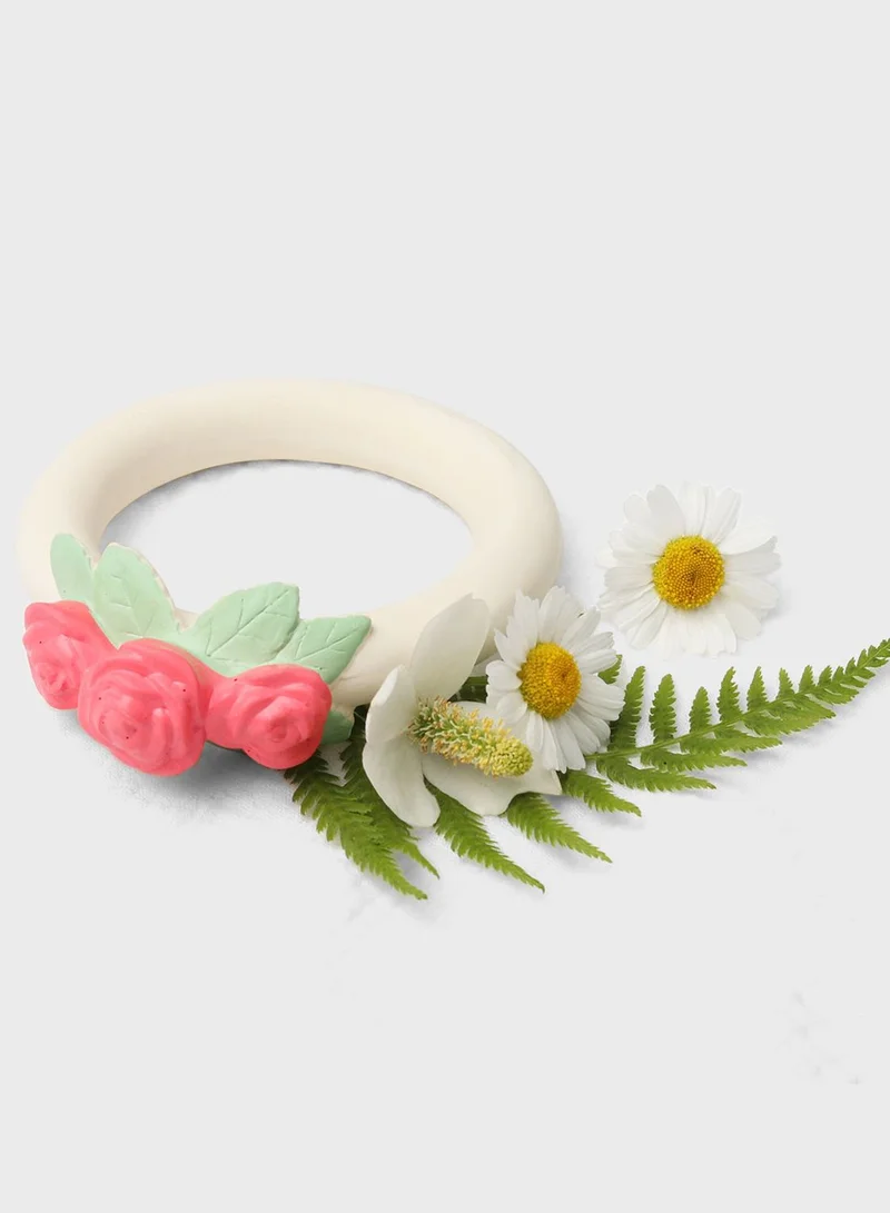 A Little Lovely Company Rose Bud Teething Ring