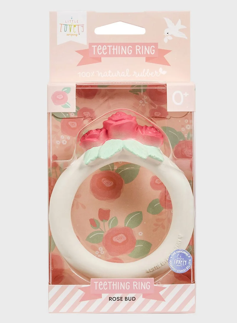A Little Lovely Company Rose Bud Teething Ring