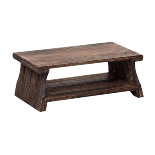 Crysellewoods Foldable Antique Coffee Table,Japanese Floor Tea Table,Laptop,Multifunctional Low Table,Suitable for Sitting On The Floor, LightweightSheesham Wood (Style 2, 50 * 30 * 20CM) - Image 2