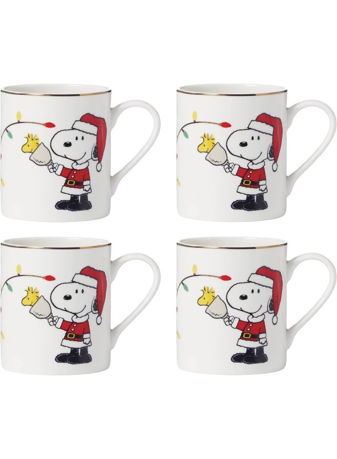 Lenox 896326 Snoopy Christmas 12Piece Dessert Set Holiday Dinnerware - Image 3