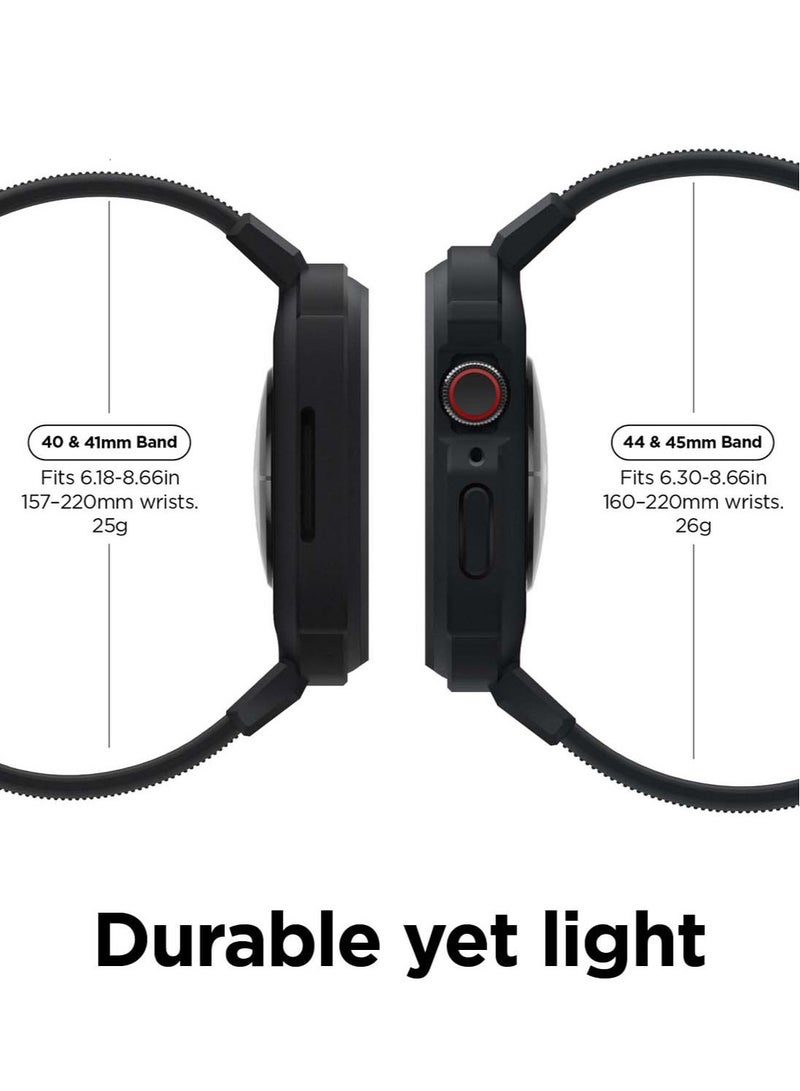 Elago Armor for Apple Watch Series 8/7 (45mm) and Series 6/SE/5/4 (44mm) Case Cover with Band - Black - Image 5
