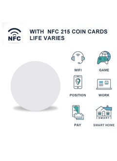 Excefore 50pcs NFC 215 Cards, NTAG215 NFC Round Cards NFC 215 Card Tag Compatible with TagMo and Amiibo and NFC Enabled Mobile Phones and Devices  - Image 4