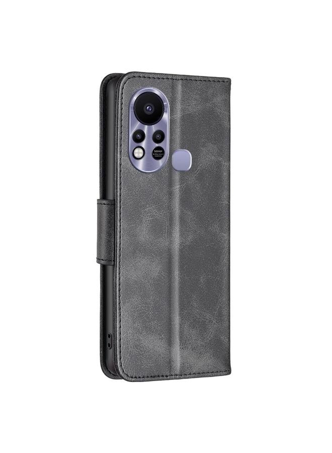 S-TOP Case For Infinix Hot 11s NFC Lambskin Texture Pure Color Flip Leather Phone Case - Image 3