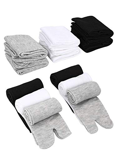 traderplus 3 Pairs V-Shape Splited Toe Tabi Socks，Flip Flop Tabi Socks - Image 3