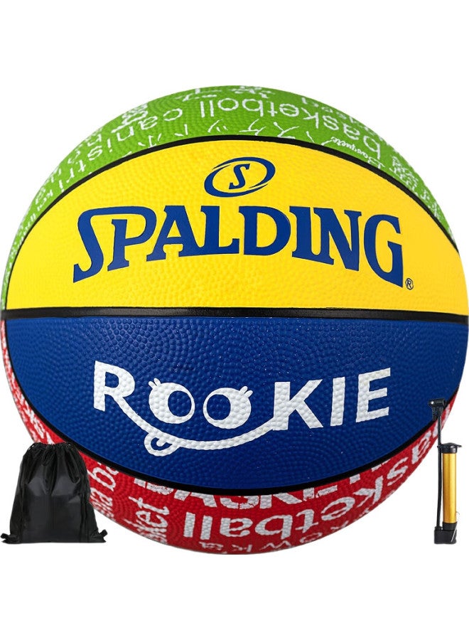 Spalding Children'S Student Basketball, Size 5, For Daily Training And Competition, Durable Rubber, Outdoor Universal, 84-368Y - Image 2