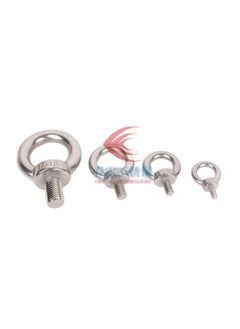 Generic GB 304 Stainless Steel Extended Lifting Ring Screw Nut Flat Pad Spring Pad Suit Combination With Ring Bolt Wall Bar-Specification:M16  - Image 5
