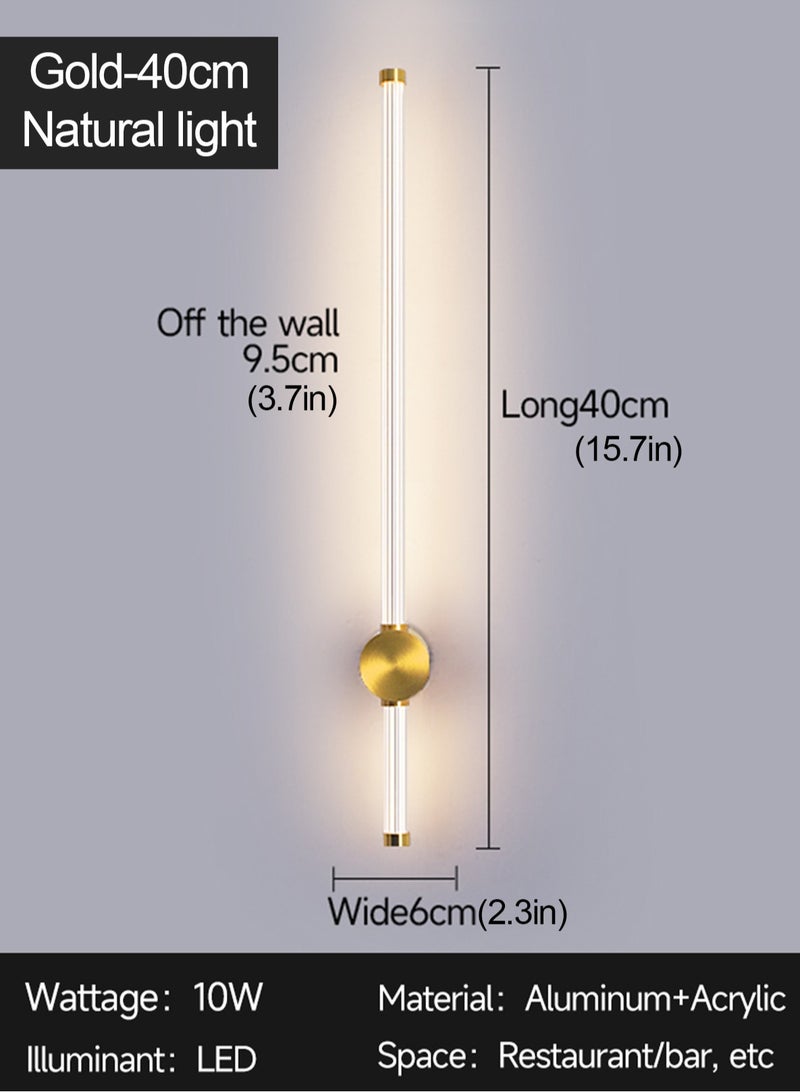 LOOPITYS （Natural light 3500K-40CM-Rotate）Modern wall lights Home appliances Nordic style long lumen home decoration Bedroom dining room TV wall lighting fixtures,wall lamp ,rotate - Image 2