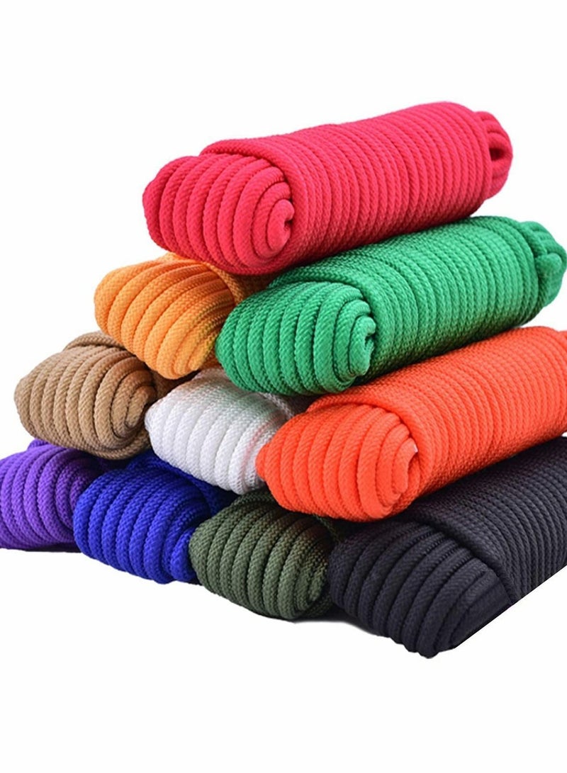 Y&D Nylon Poly Rope Flag Pole Polypropylene Clothes Line Camping Utility Good for Tie Pull Swing Climb Knot (10 M Length, 10 mm Width, 2Pcs White) - Image 4