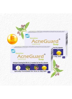 Acneguard Soap Clears Acne Pimples Clogged Pores For Face And Body Perfect Blend Of Natural Ingredients Deeply Cleanses Gentle Refreshing (75Gm Each Pack Of 2)