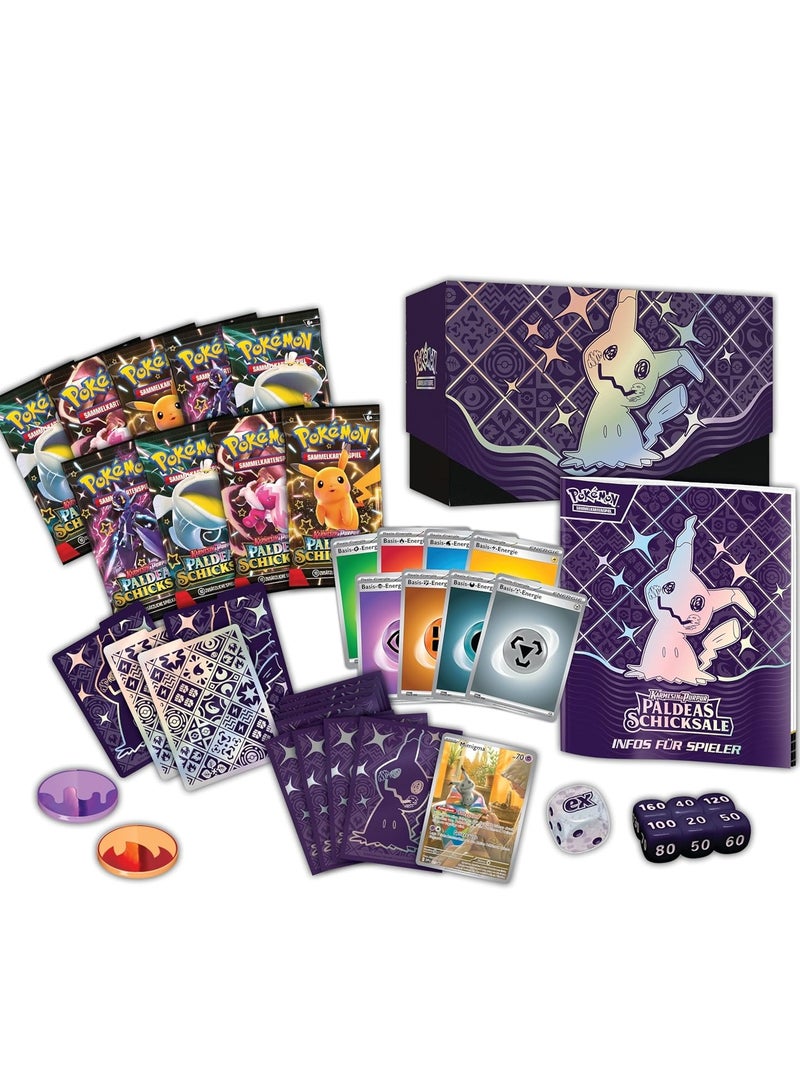 Pokemon Pokémon - Trading Card Game: Top Trainer Box Crimson & Purple - Paldea's Fates (9 Booster Packs, 1 Holographic Full Screen Promo Card & Accessories) - Image 2