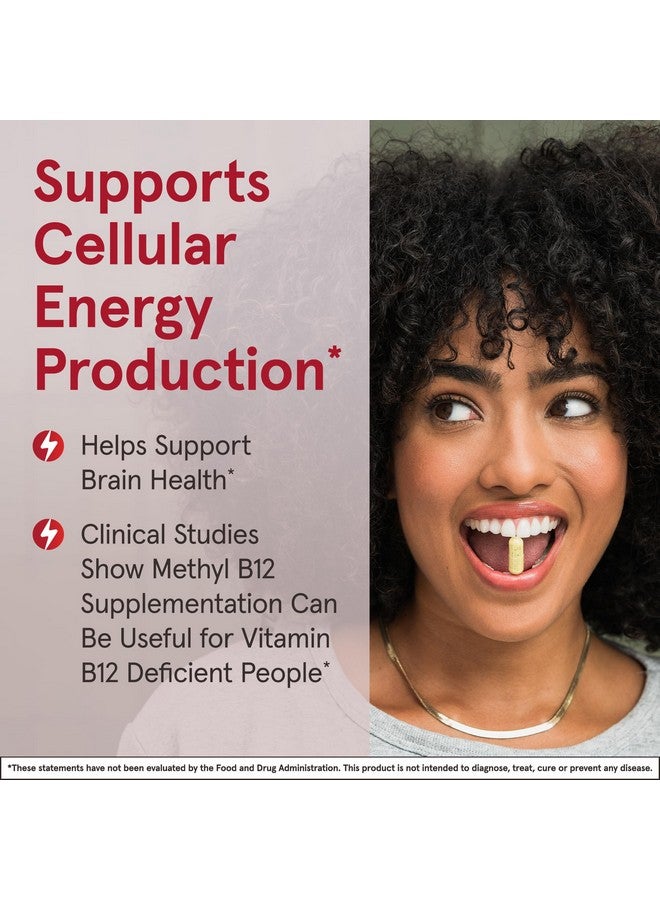 Jarrow Formulas Maximum Strength Methyl B-12 5000 mcg Dietary Supplement - 90 Cherry Chewable Tablets - Bioactive Vitamin B-12 - Supports Cellular Energy Production, Sleep & Brain Health (Pack of 12) - Image 4