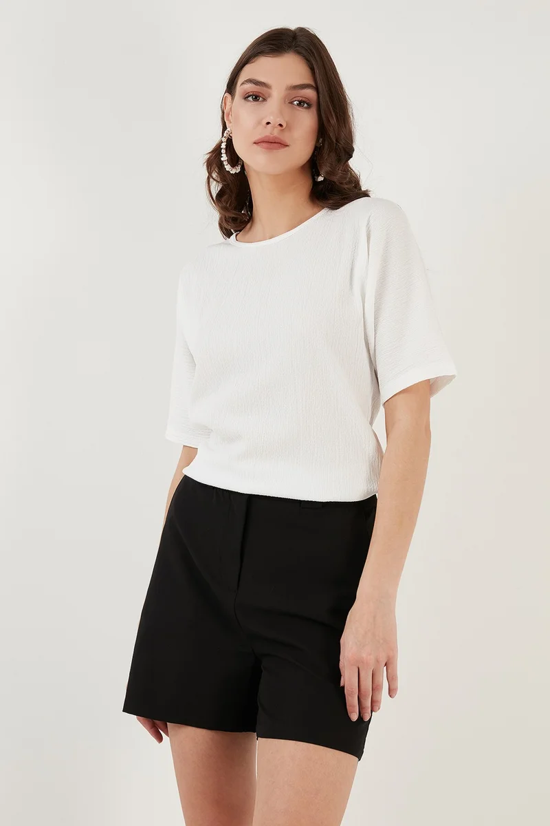 ليلا Bürümcük Relaxed Cut Crew Neck Blouse Women's Blouse 5864975
