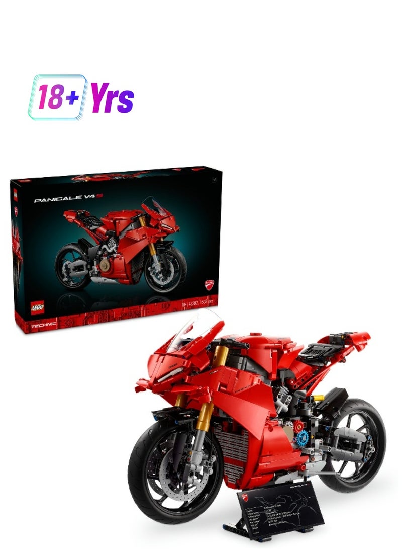 LEGO LEGO Technic Ducati Panigale V4 S Motorcycle 42202 Building Set (1603 Pieces)  - Image 1