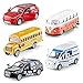 KIDAMI Diecast Metal Toy Cars Set of 5 Openable Doors Pull Back Car Gift Pack for Kids Grandkids Toddlers Boys Girls Birthday Official Car - Image 3