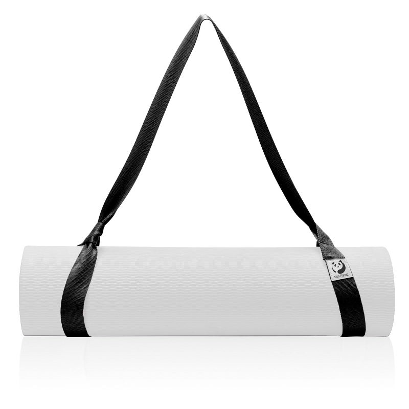 Slim Panda Yoga Mat Straps for Carrying,Adjustable Yoga Mat Carrier, Yoga Mat Sling(Yoga Mat Not Included)(Black) - Image 1