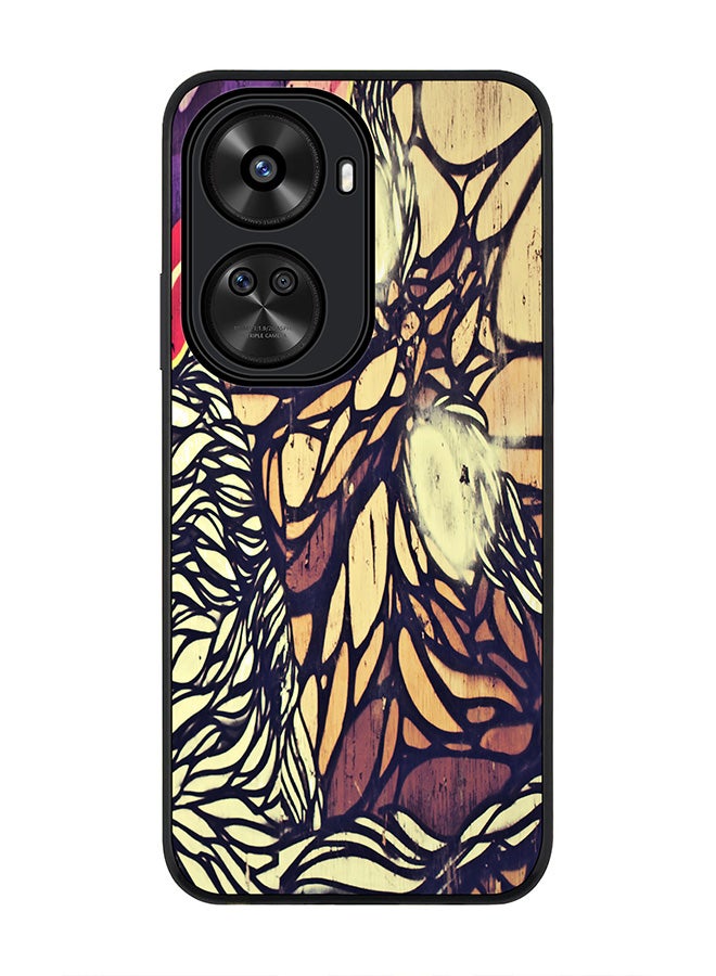 Stylizedd Rugged Black edge case for Huawei nova 12 SE / Huawei nova 11 SE 4G, Slim fit Case Flexible Rubber Edges Anti Drop TPU Gel Thin Cover - Wise Graffitti - Image 1