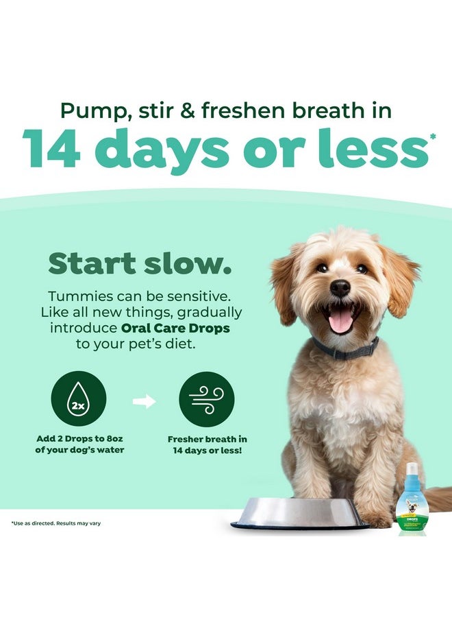 TropiClean - Fresh Breath Drops Travel Size | Dog Breath Freshener | Dog Mouthwash | Water Additive For Dental Care | Dog Breath Eliminator | Made In The Usa | 2.2 Oz. - Image 1