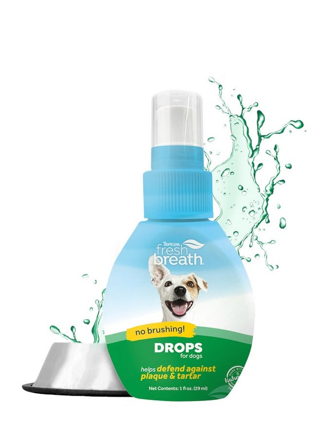 TropiClean - Fresh Breath Drops Travel Size | Dog Breath Freshener | Dog Mouthwash | Water Additive For Dental Care | Dog Breath Eliminator | Made In The Usa | 2.2 Oz. - Image 1