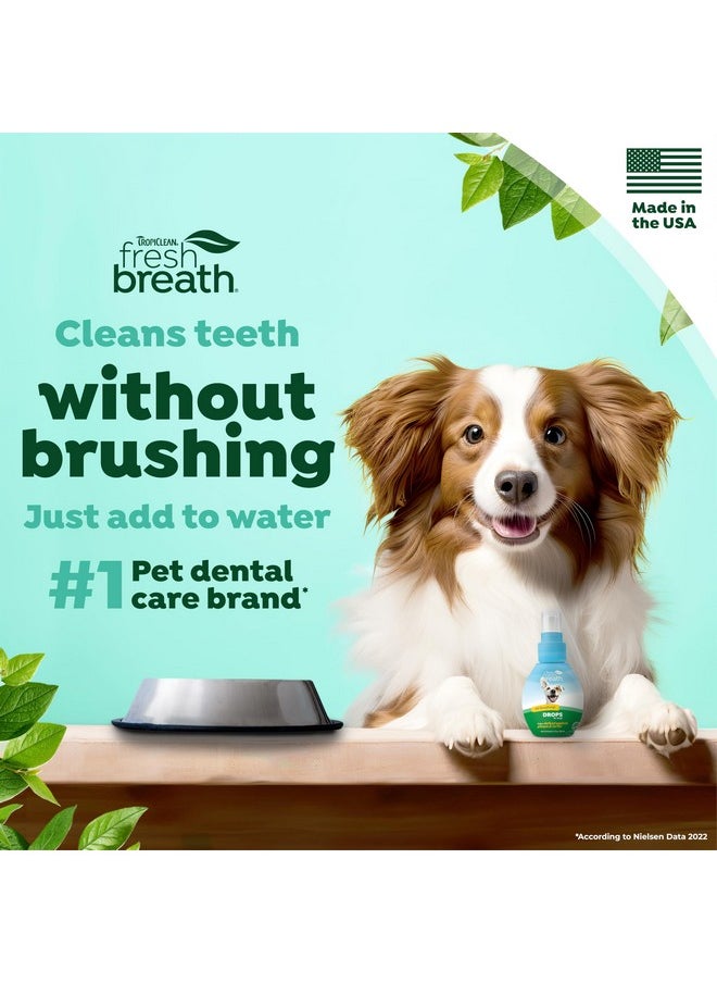 TropiClean - Fresh Breath Drops Travel Size | Dog Breath Freshener | Dog Mouthwash | Water Additive For Dental Care | Dog Breath Eliminator | Made In The Usa | 2.2 Oz. - Image 1