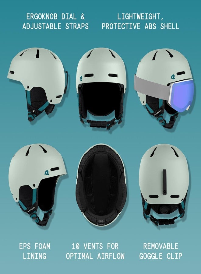 Retrospec Comstock Ski & Snowboard Helmet for Adults - Durable ABS Shell, Protective EPS Foam & 10 Cooling Vents - Adjustable Fit for Men & Women - Winter Sports - Image 2