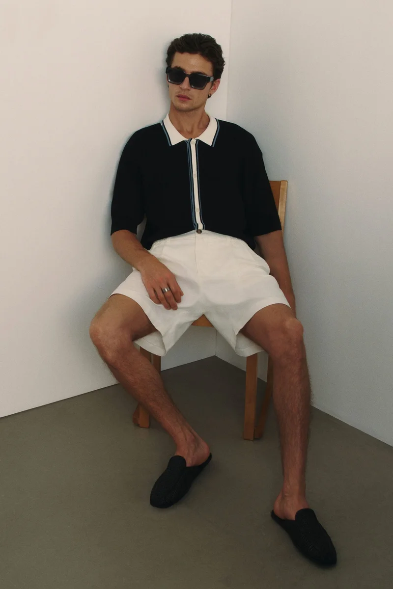 H&M Regular Fit Rib-knit shirt