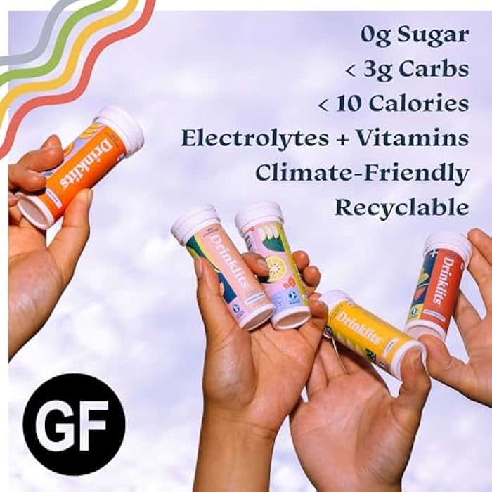 Drinklits Orange Daily Hydration Tablets + Strawberry Immunity Tablets (2) Tube Pack | Essential Electrolytes – Great Taste – Immune Support | 20 Servings (10 Tablets Per Tube) - Image 2