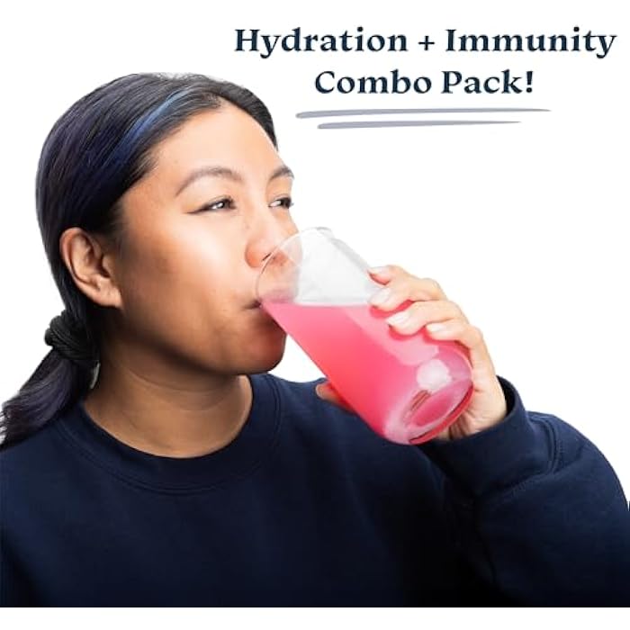 Drinklits Orange Daily Hydration Tablets + Strawberry Immunity Tablets (2) Tube Pack | Essential Electrolytes – Great Taste – Immune Support | 20 Servings (10 Tablets Per Tube) - Image 3