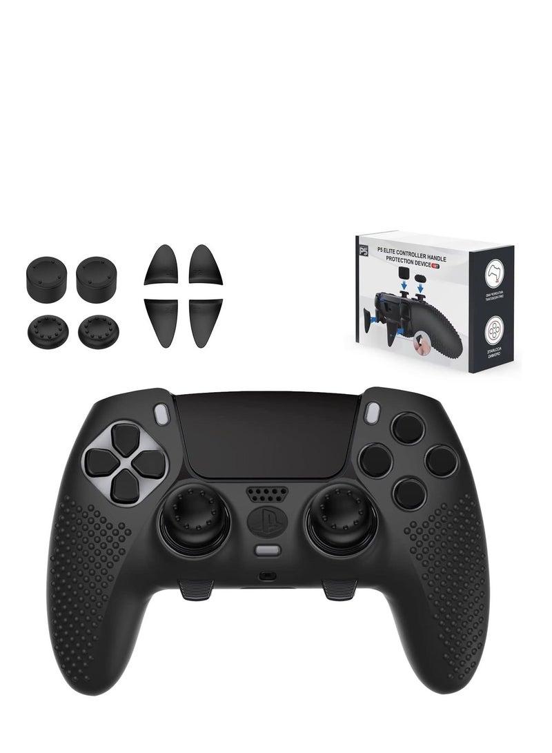 YOKA PS5 Edge Controller Cover, Protective Case for Playstation 5 Edge Controller, PS5 Controller Skin for Playstation 5 DualSense Wireless Edge Controller with 4PCS Thumb Grip Caps+L2 R2 Trigger Extender - Image 2