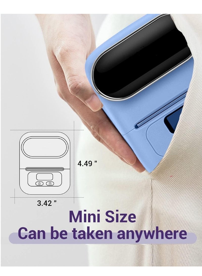 phomemo M110 Label Printer Portable Bluetooth Thermal Mini Label Maker Blue - Image 3