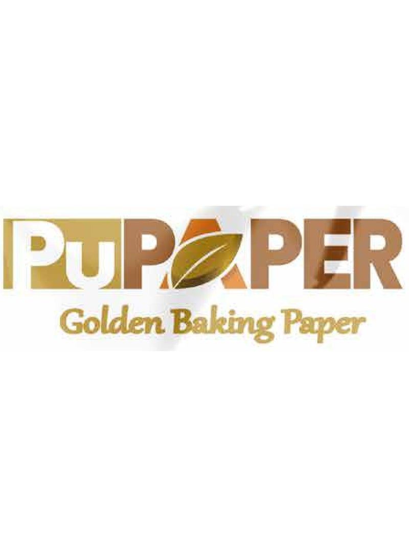 PUPAPER Gold rectangular baking and cooking paper, 4 packs, 40x50cm, large size, non-stick and greaseproof - Image 3
