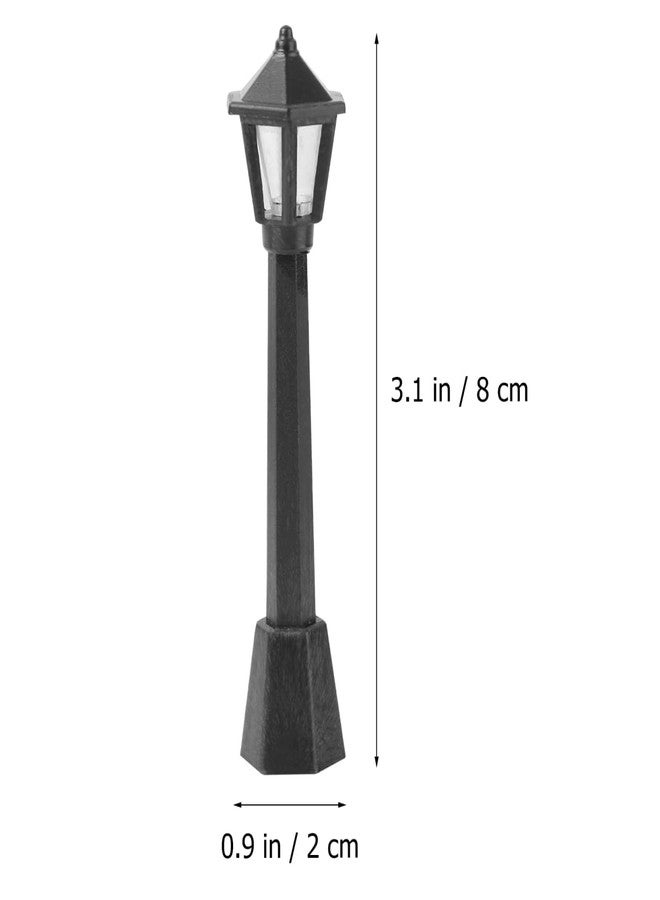 Garneck 6pcs Miniature Street Lamps Model Lights Decorative Miniature Lights for Garden Landscape Decor Simulation - Image 5