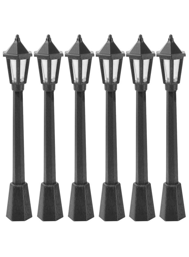 Garneck 6pcs Miniature Street Lamps Model Lights Decorative Miniature Lights for Garden Landscape Decor Simulation - Image 1