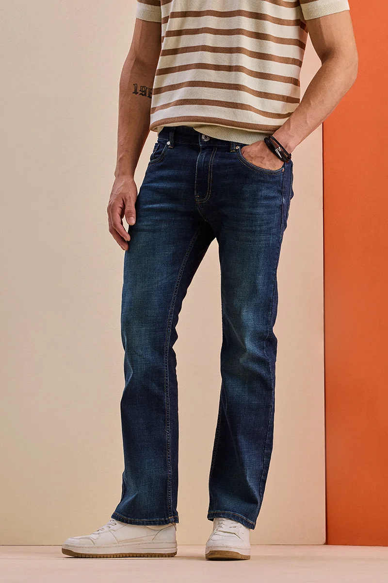 سنيتش Bootcut Washed Stretch Jeans