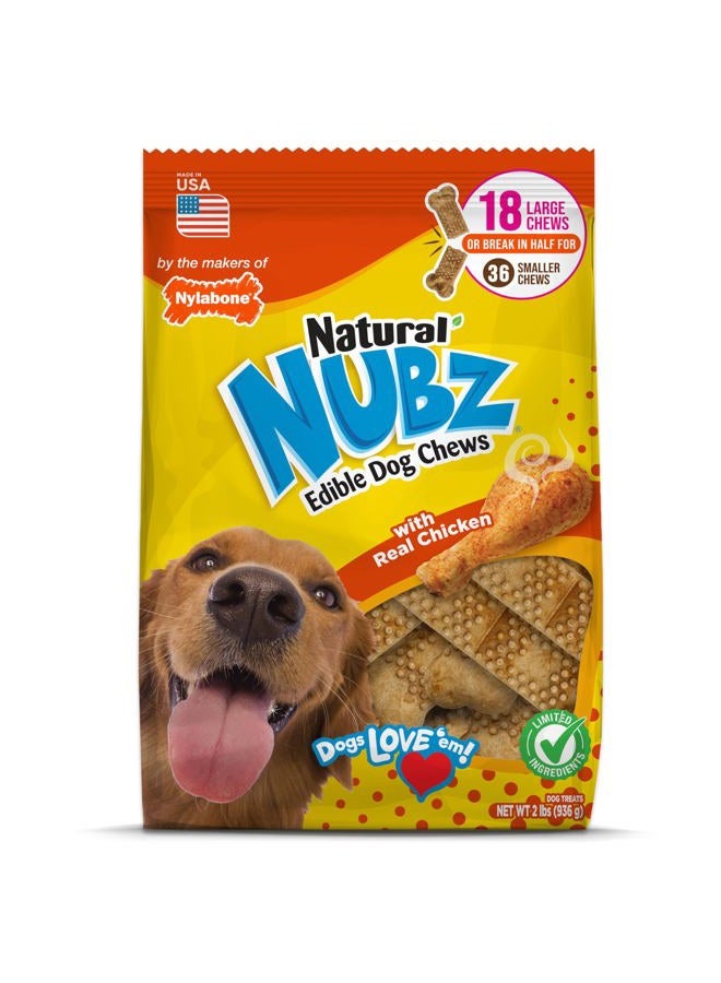 Nylabone (18 Ct, Natural) - Long Lasting Dog Chew Treats - Image 1