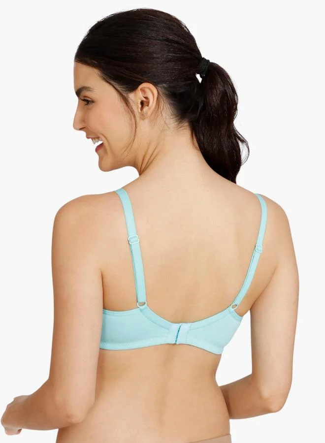 zivame Zivame Non-Padded Bra with Hook and Eye Closure