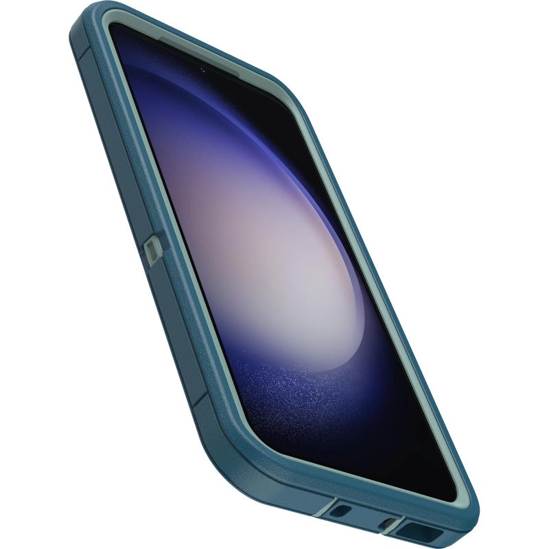 OtterBox Galaxy S23 (Only) - Defender Series Case - Manoeuvre (Blue), Rugged & Durable - with Port Protection - Includes Holster Clip Kickstand - Microbial Defense Protection - Non-Retail Packaging - Image 4