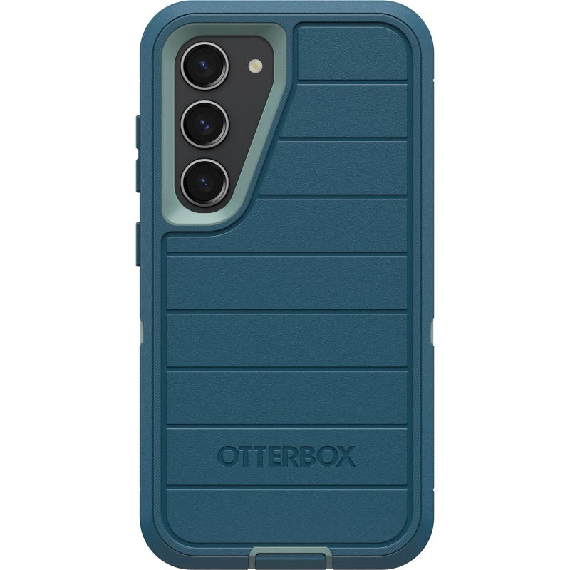OtterBox Galaxy S23 (Only) - Defender Series Case - Manoeuvre (Blue), Rugged & Durable - with Port Protection - Includes Holster Clip Kickstand - Microbial Defense Protection - Non-Retail Packaging - Image 3