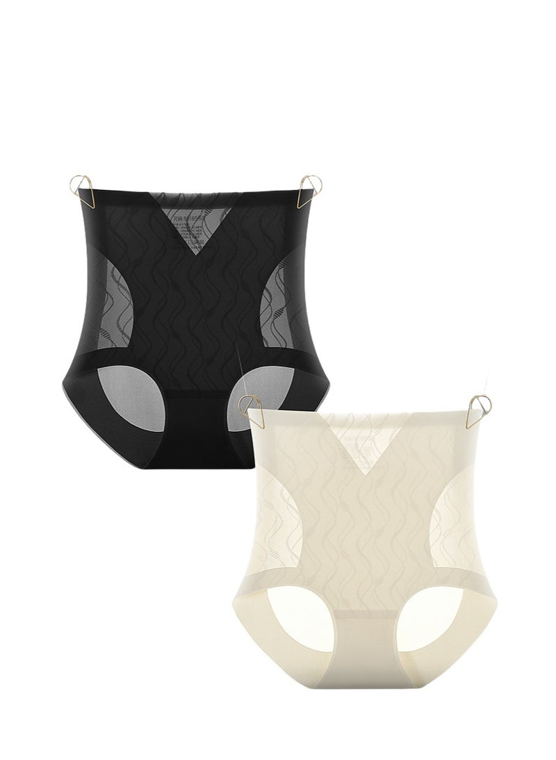 KUYING High Waisted Anti Glare Postpartum Waist Cinching And Hip Lifting Safety Pants For Body Shaping Set Of 2  - Image 1