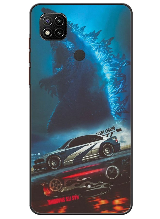 EYE CATCH Protective Case Cover For Xiaomi Redmi 9C Godzilla  - Image 1