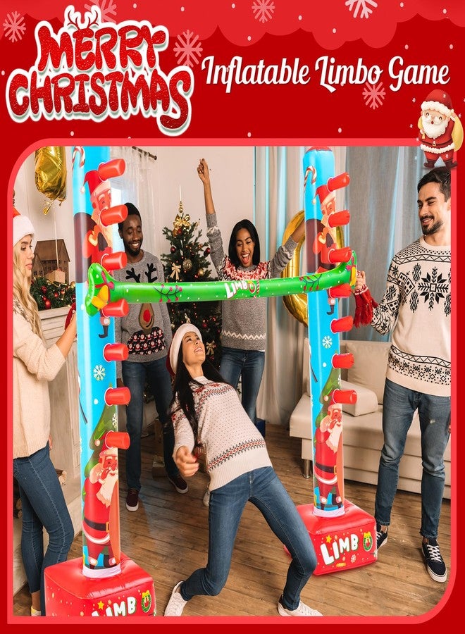 Threan 60 Inch Christmas Inflatable Limbo Xmas Party Game Limbo for Holiday Adults Fun Stick Toys for Christmas Birthday Indoor Outdoor Party Games Picnic Pool - Image 4