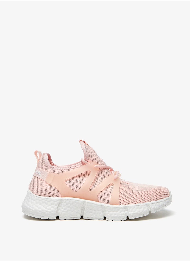 Oaklan by Shoexpress - Textured Slip On Sports Shoes Pink - Image 1