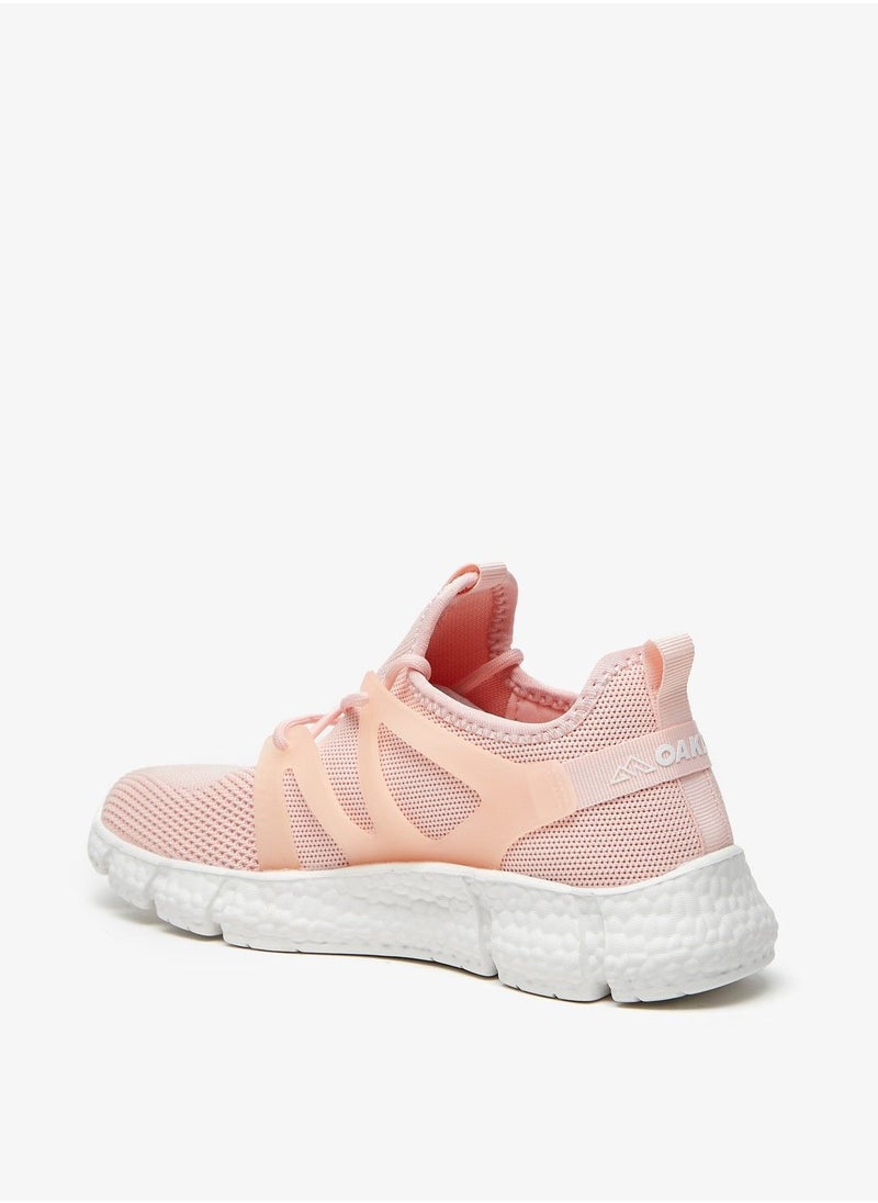 Oaklan by Shoexpress - Textured Slip On Sports Shoes Pink - Image 1
