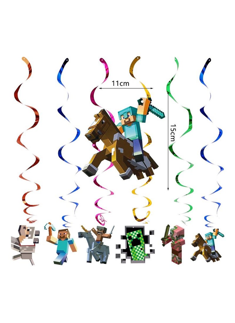 Generic - Minecraft Pixel Style Gamer Birthday Party Decorations Supplies 2 - Image 1