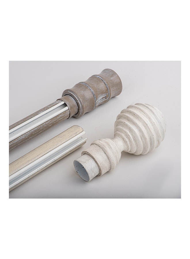 CURTAINS & RODS ينتهي أنبوب الستارة المعدنية المطرزة 